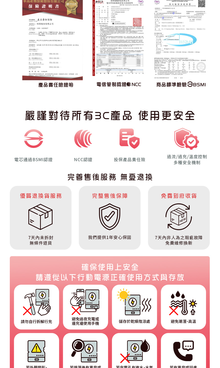 完善售後 無憂退換