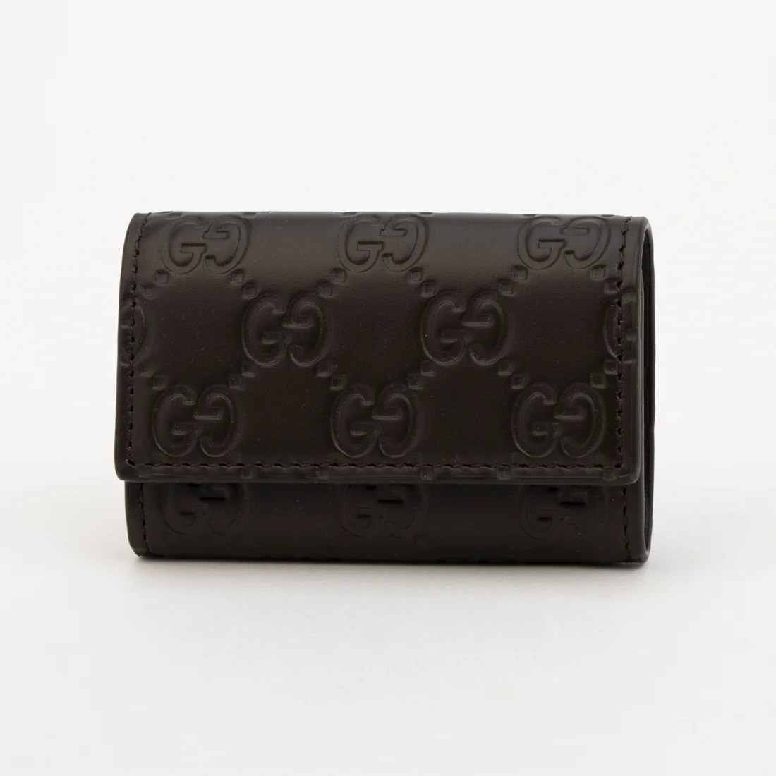 [E] GUCCI BLACK GG KEY CASE, 779824CWC1N-2140 (EGC163)