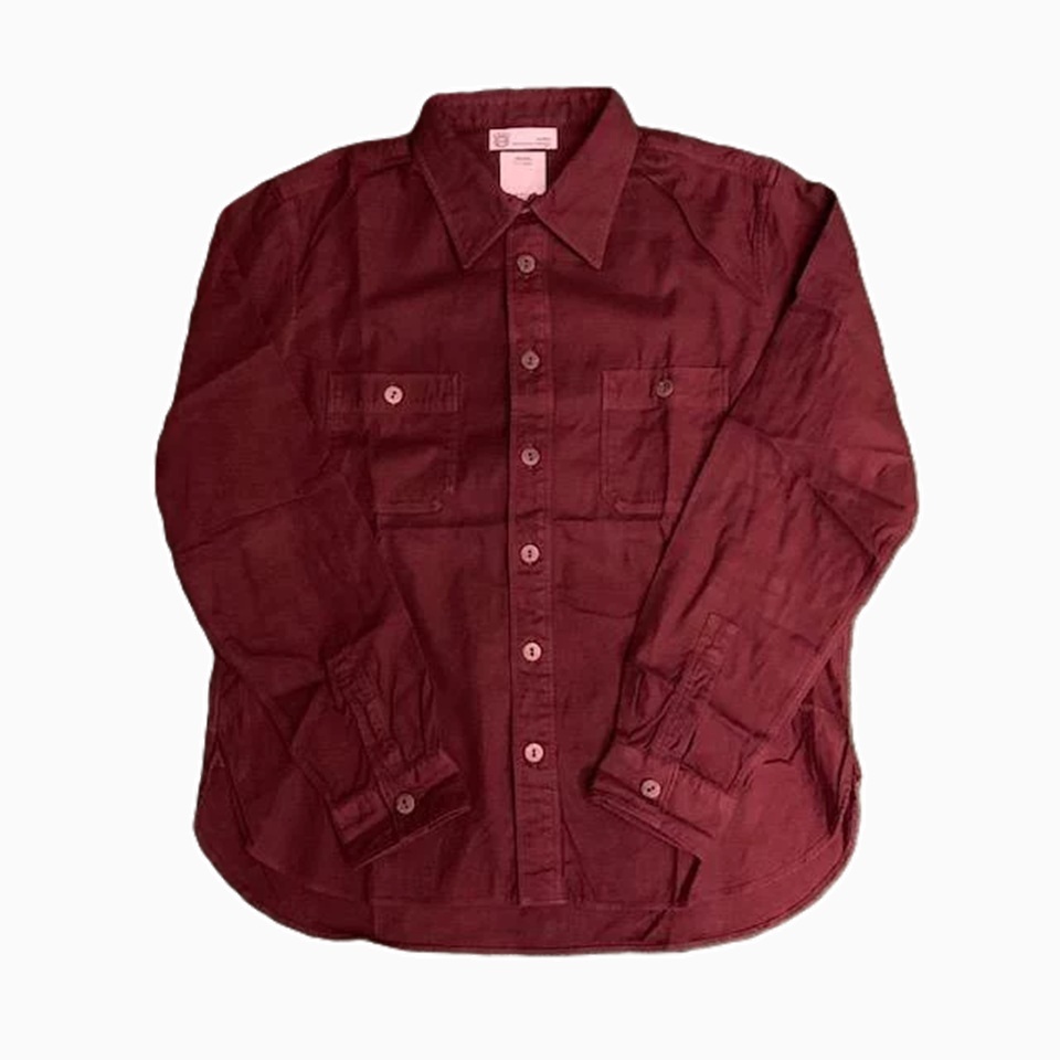 ON SALE : VISVIM 1910 SHIRT (GIZA FLANNEL) - BURGUNDY SIZE 1 IN STOCK NOW (現貨發售中)