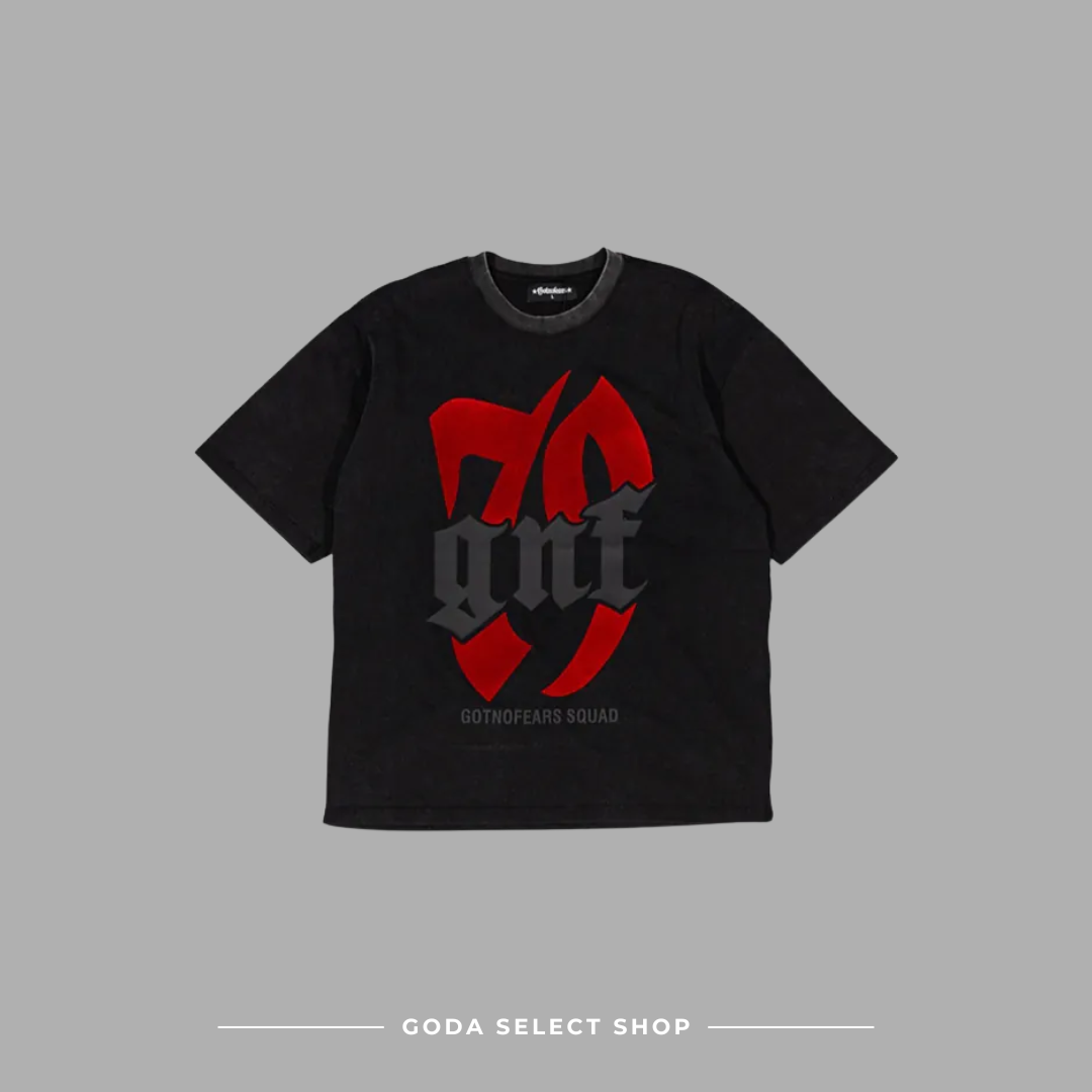 Gotnofears FLOCKED 79 VINTAGE TEE 植絨數字寬版短袖上衣 10895092