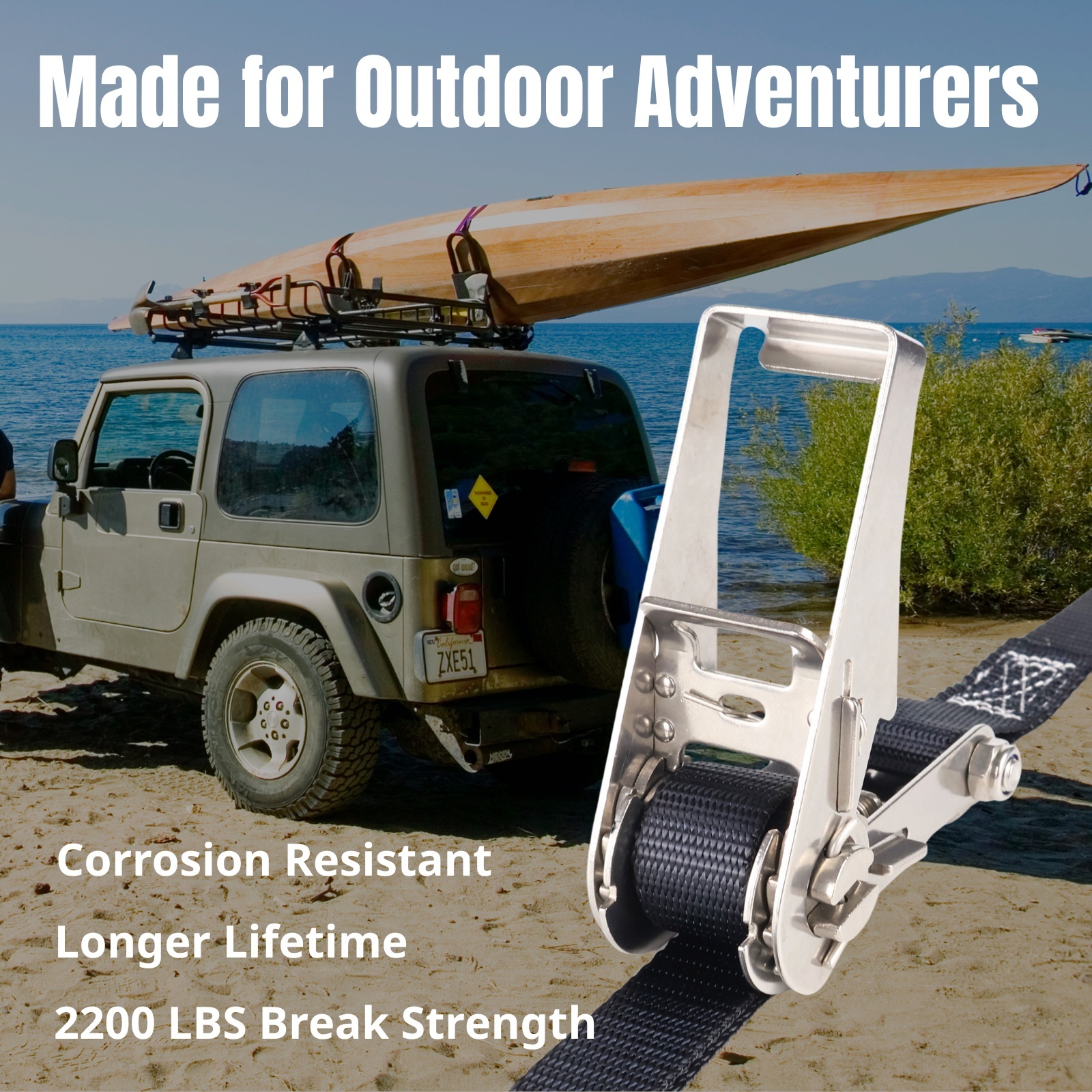 0.8噸5米 不鏽鋼捆綁器+S鉤