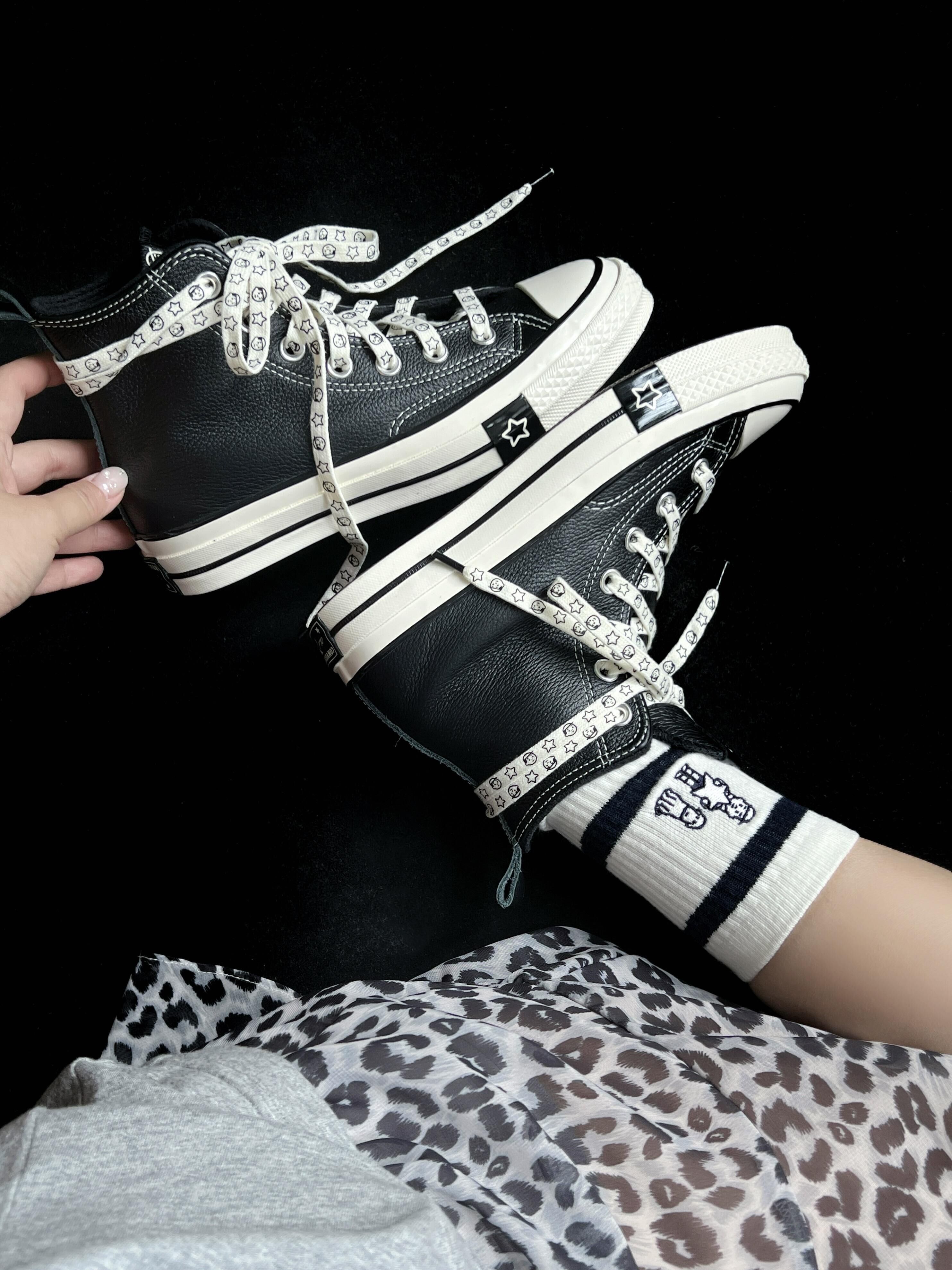 Noritake x Converse Chuck 1970 黑白色 皮革 高筒 帆布鞋 A17900C/預購