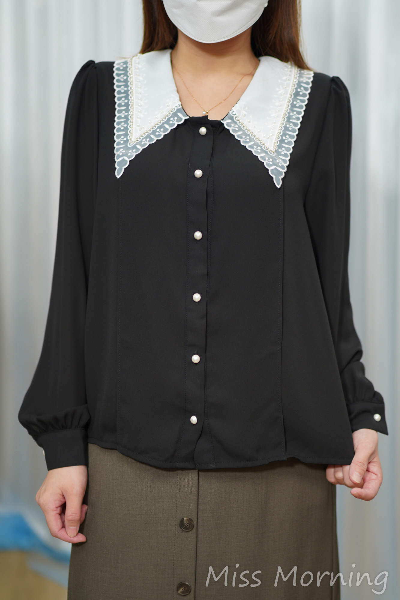 精緻婚紗領雪紡上衣(14823)