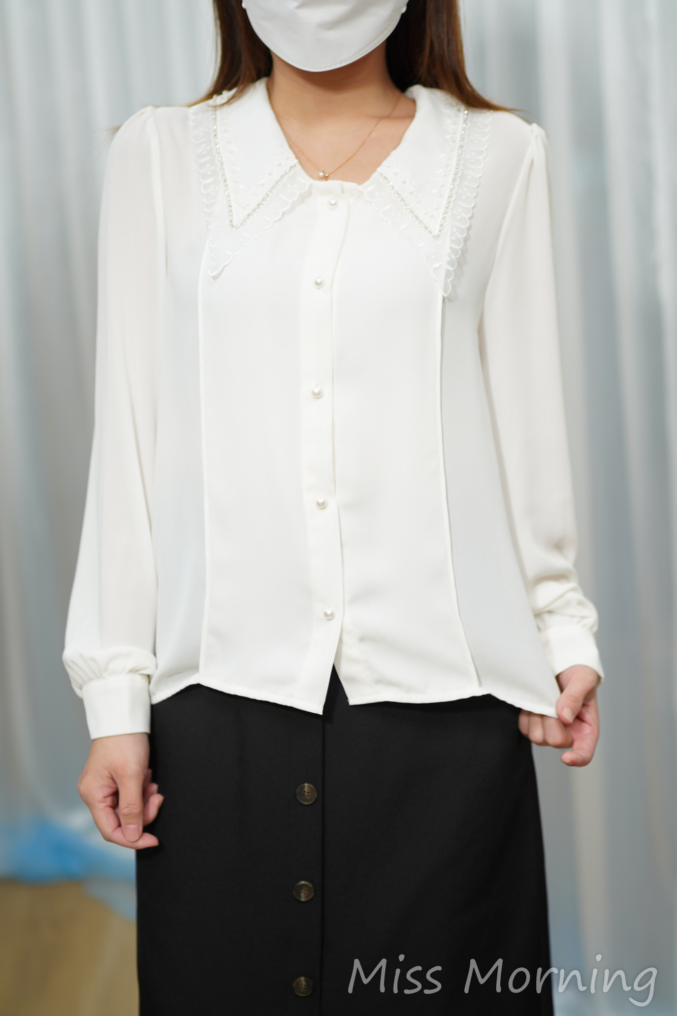 精緻婚紗領雪紡上衣(14823)