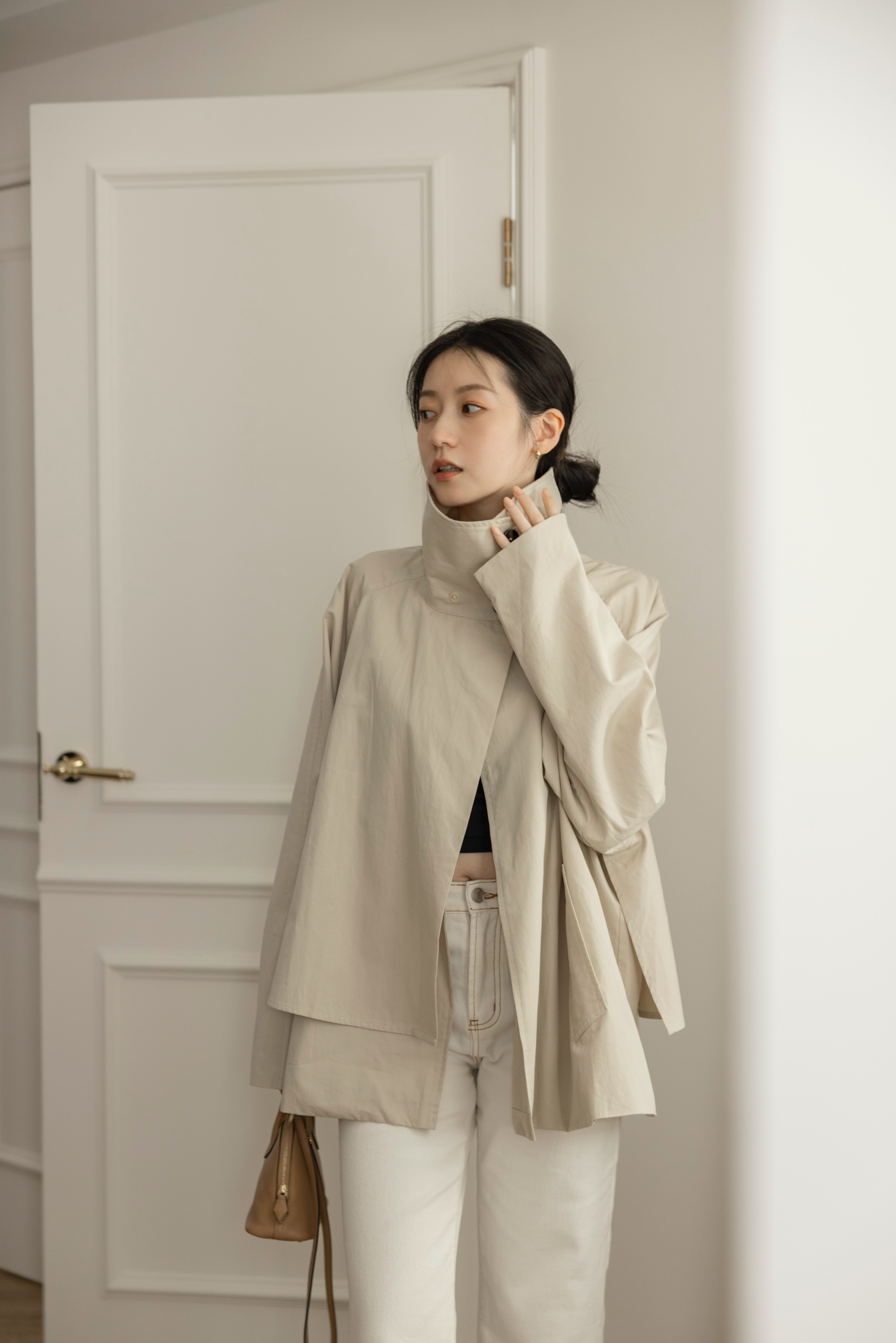 2ways品牌風衣外套-米杏