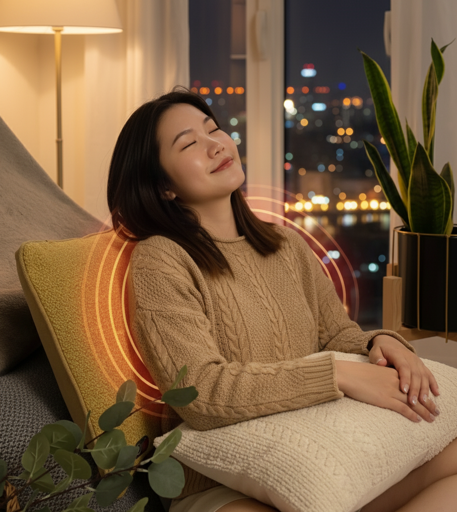 深層揉捏舒壓抱枕 （仿真人揉捏鬆開緊繃的肌肉）