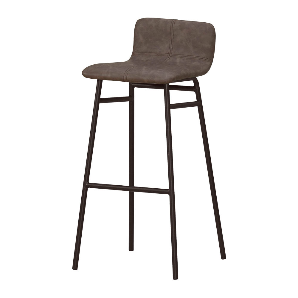 史康納工業風皮革吧台椅/吧檯椅/高腳椅(低)