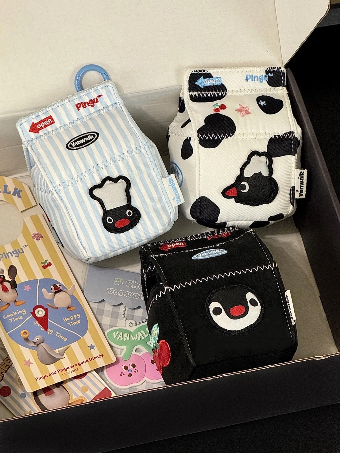 PINGU 聯名 牛奶盒 迷你 零錢包 有掛繩