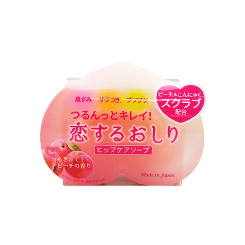 Pelican 蒟蒻臀部 身體去角質保濕蜜桃皂 80g (淡化黑色素) (Barcode:4976631478272)