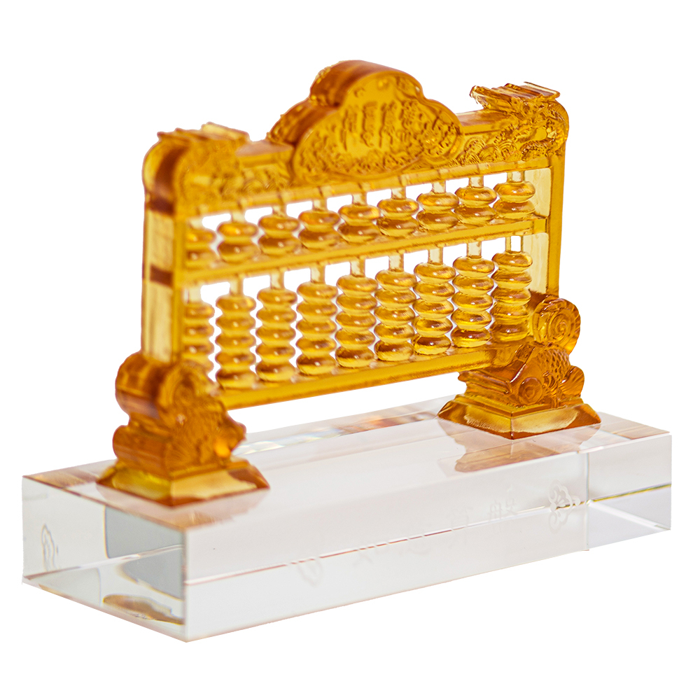 居家開運琉璃如意算盤｜招財納福珍藏擺件推薦  預購商品