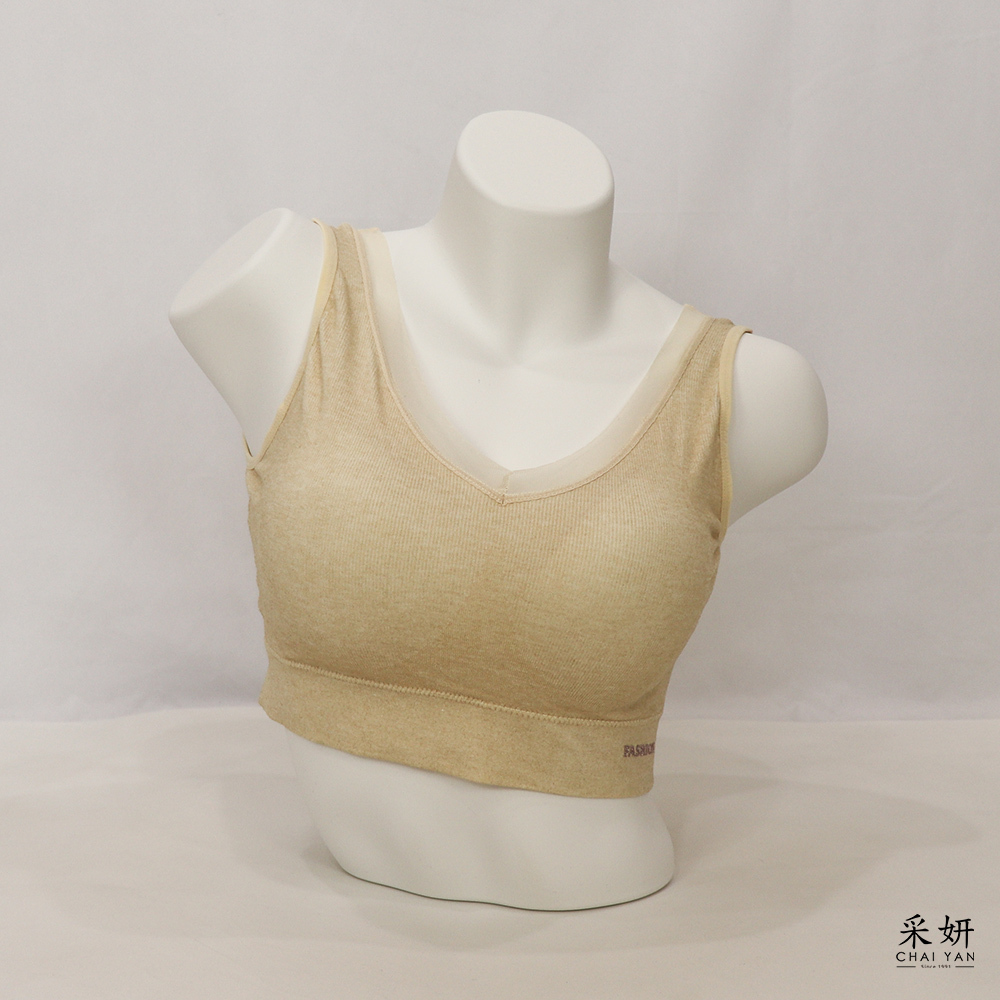 字母燙印蕾絲拼接小可愛背心