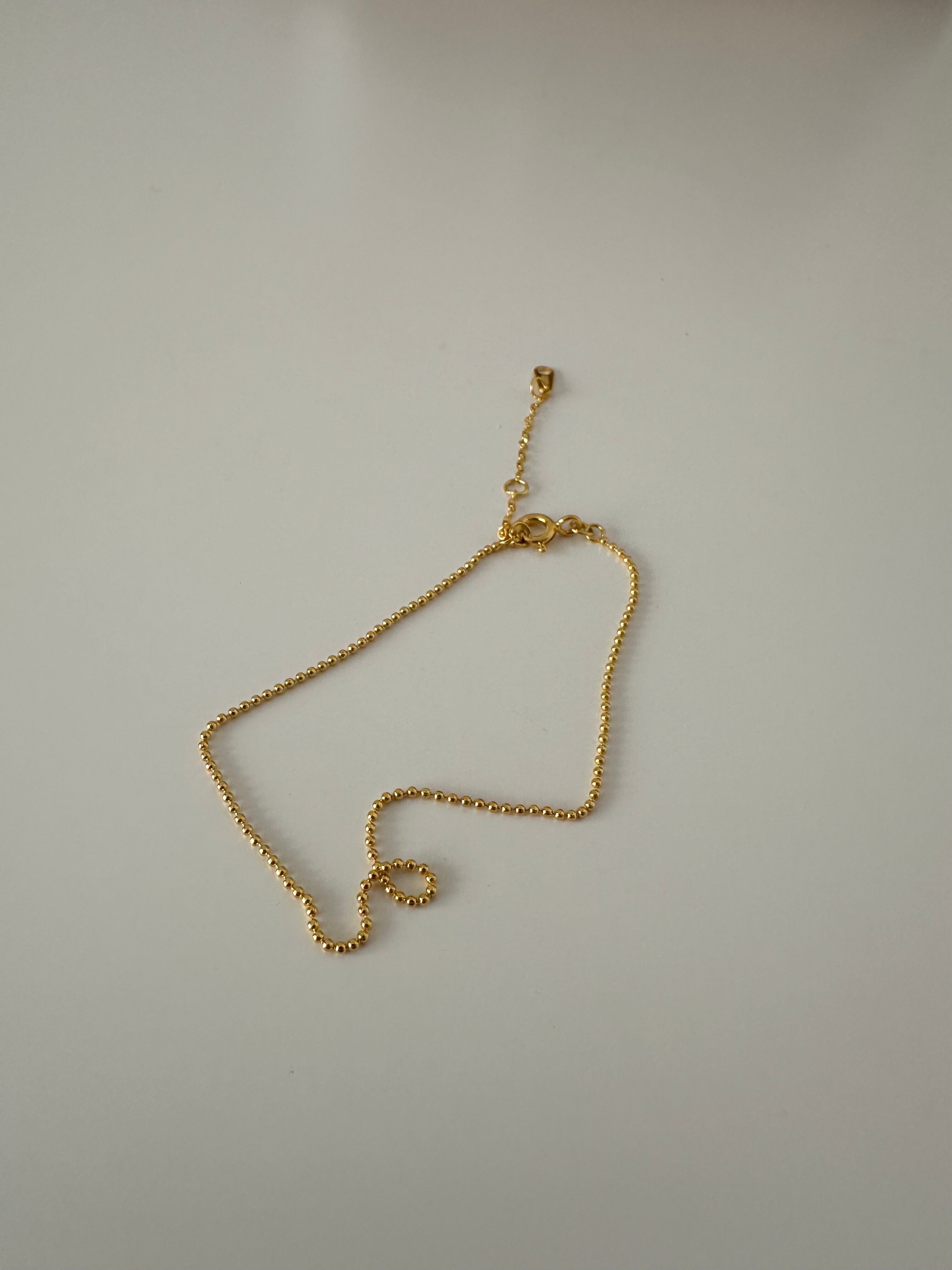 S925 gold dots bracelet