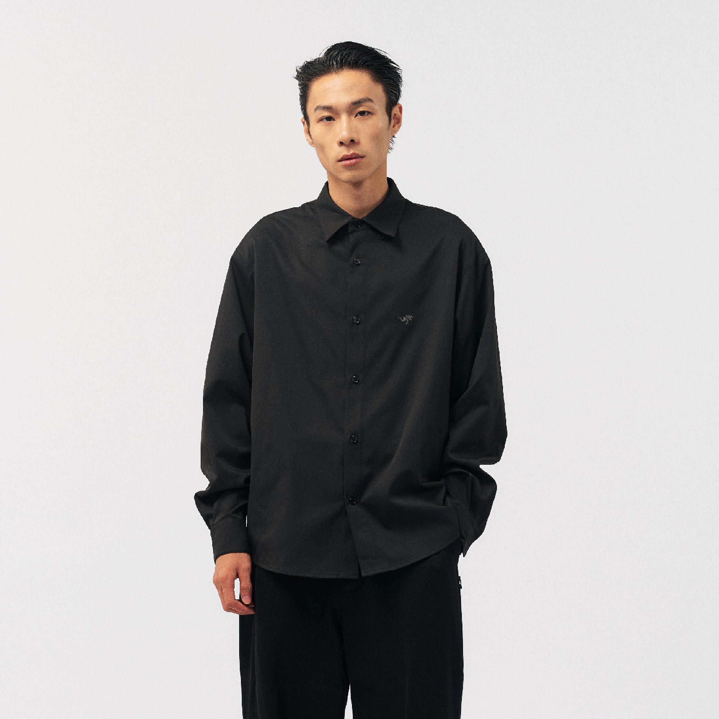 BOHRHOO Embroidered Wrinkle Free Shirt 繡花抗皺 長袖襯衫 [BH1063]