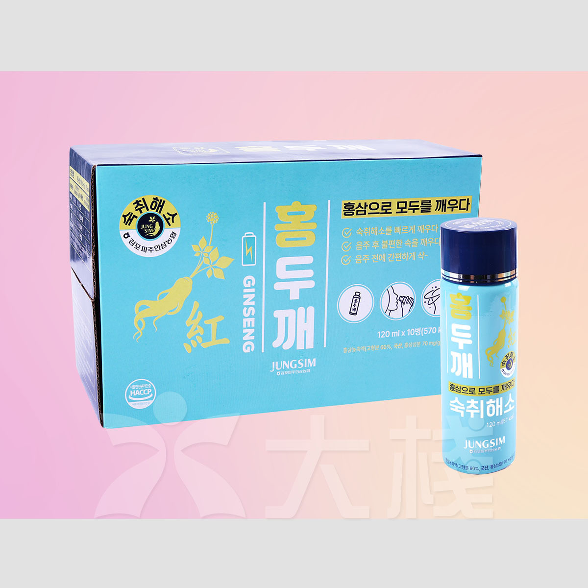 高麗參薑黃醒神護肝飲 (120毫升)