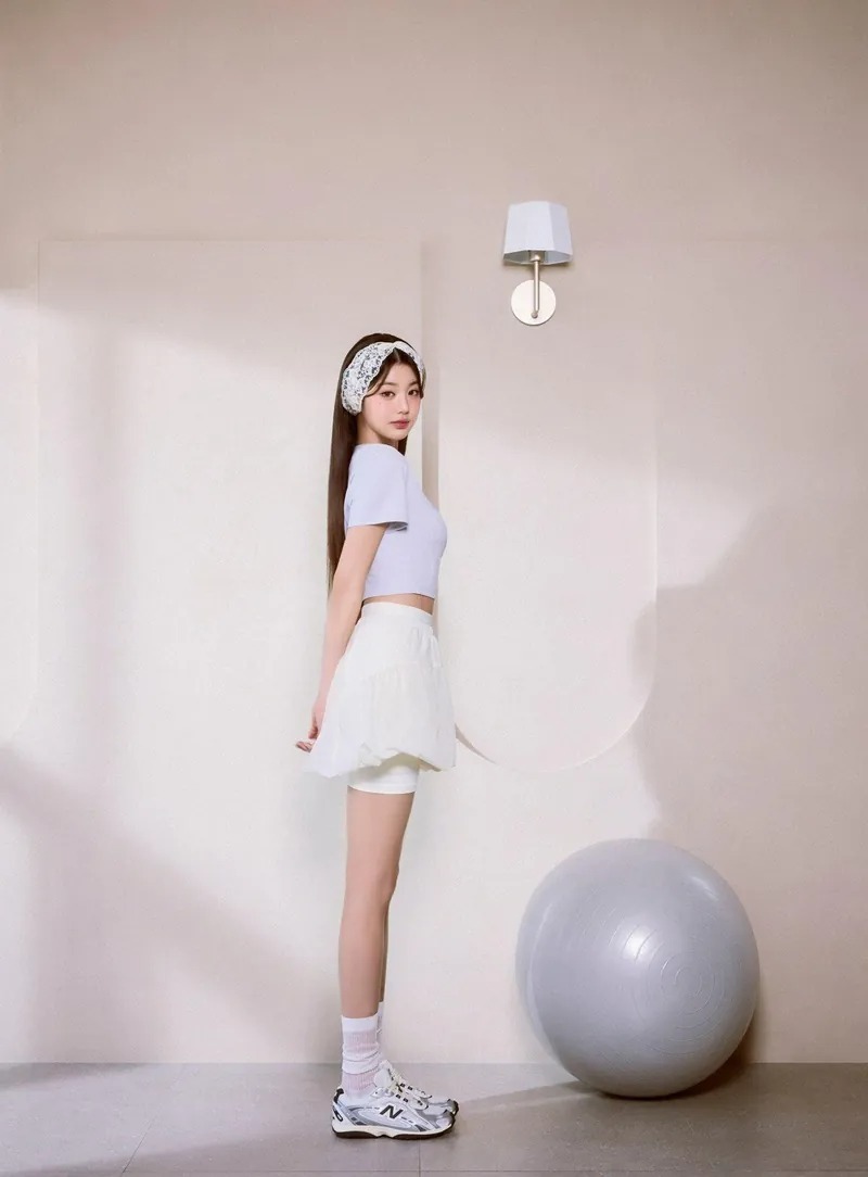 男女鞋 NEW BALANCE U204L 奶油霧藍 張員瑛 IU 邵雨薇 張若南同款 網眼 透氣 復古 麂皮 薄底 附雪紡紗鞋帶 休閒鞋【U204LSWD】U240L