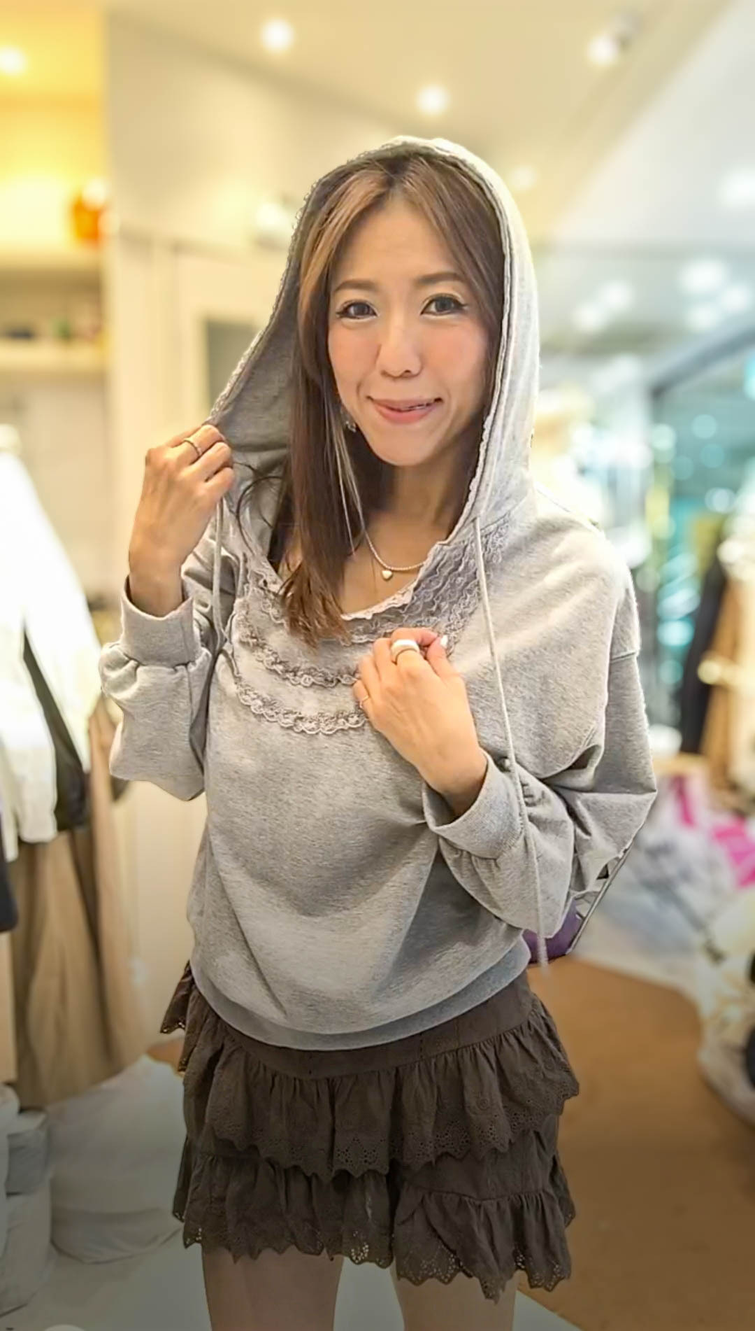 🥰K2159  ▶️連帽長袖上衣 👉B:122cm L:57cm