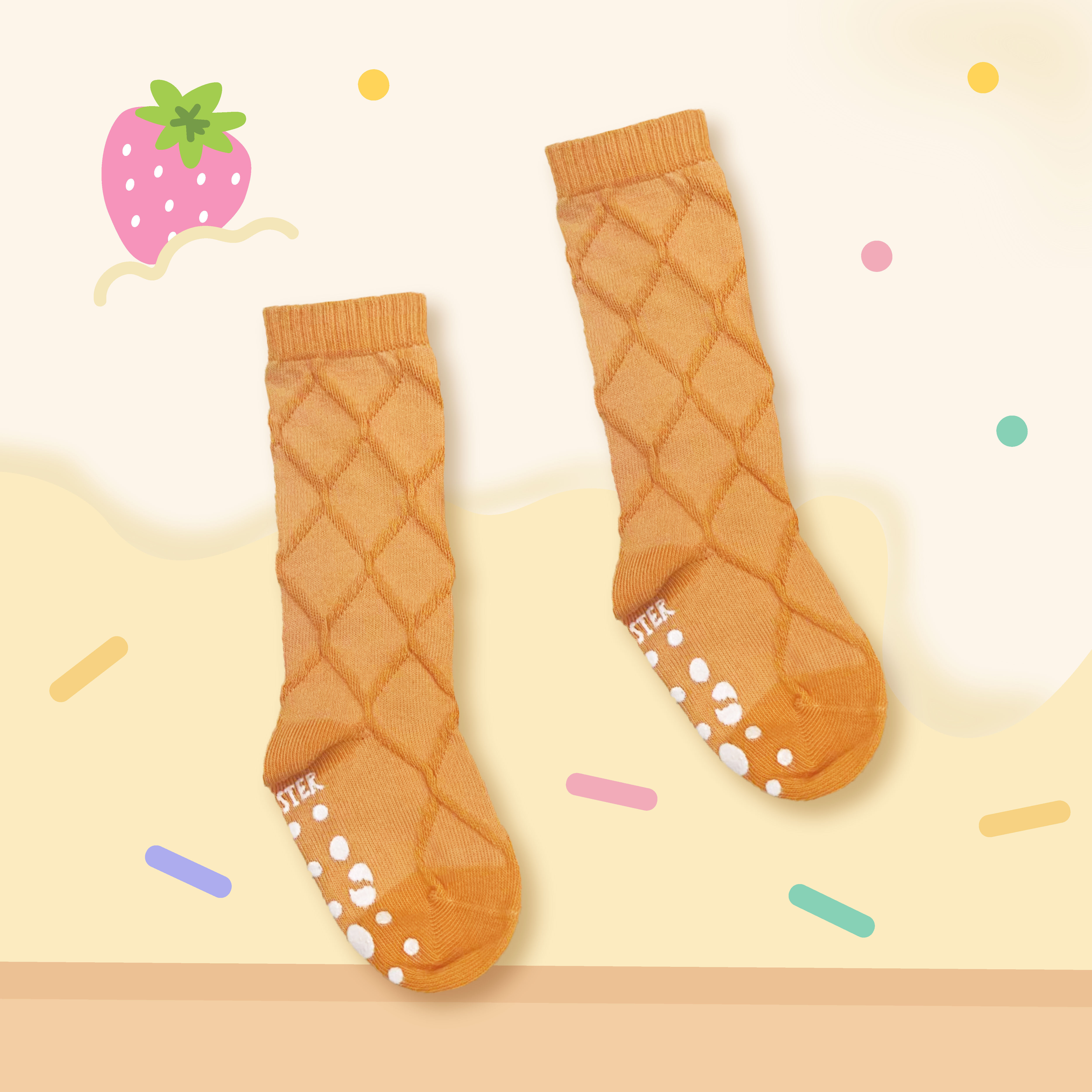 OMYMONSTER 雪糕筒造型中筒襪