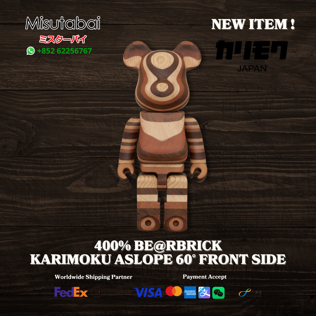400% BEARBRICK Karimoku ASLOPE 60° FRONT SIDE