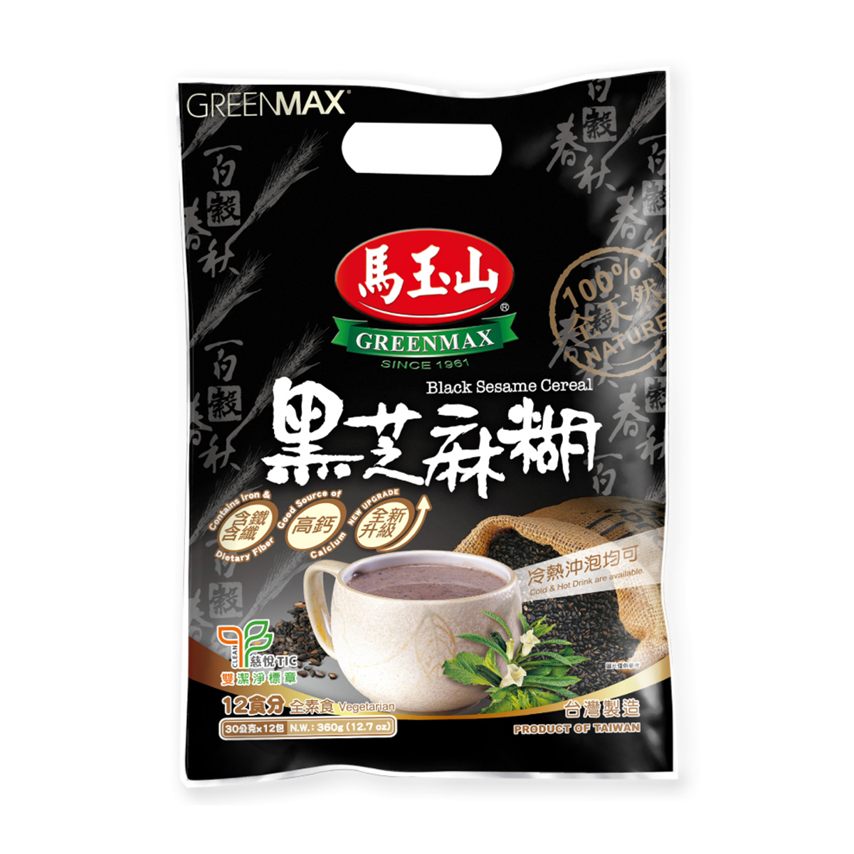 馬玉山 黑芝麻糊 360g (12包 x 30g)