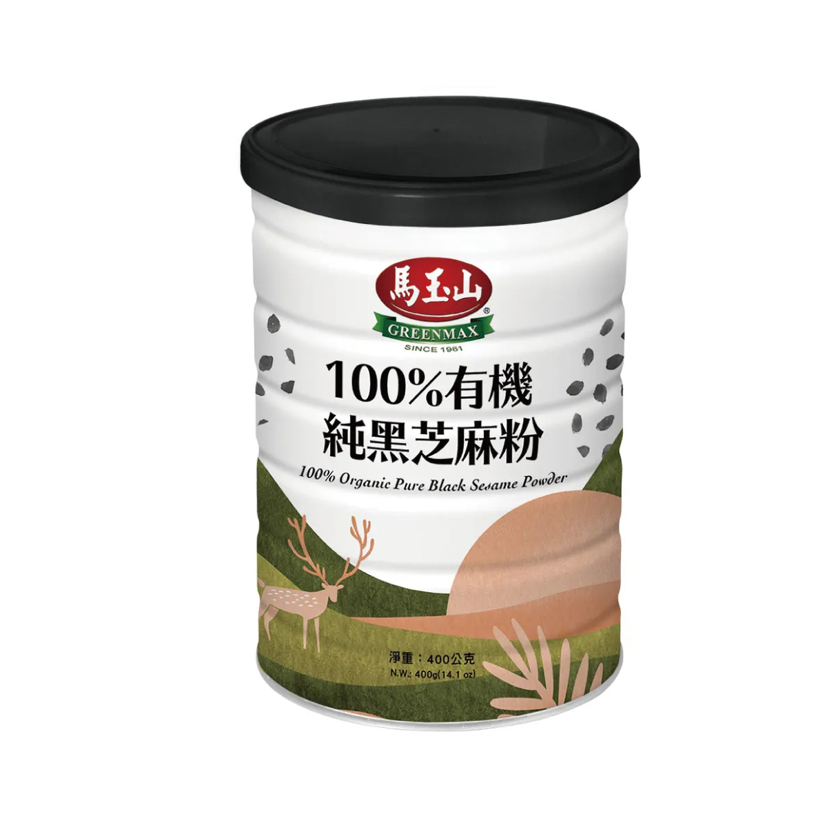 馬玉山 100%有機純黑芝麻粉400g