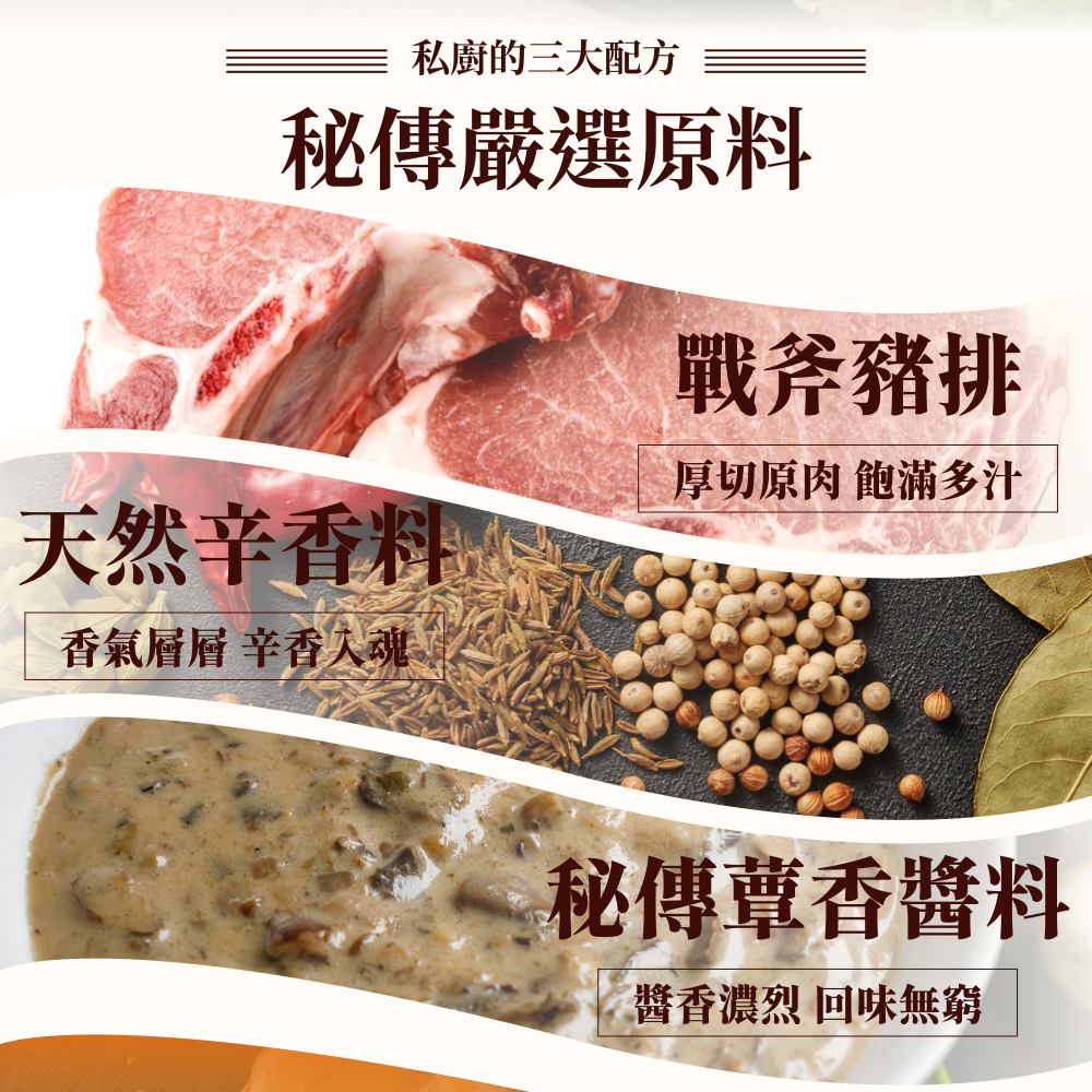 【Chef's Secret私廚料理】醬燒戰斧豬排600g