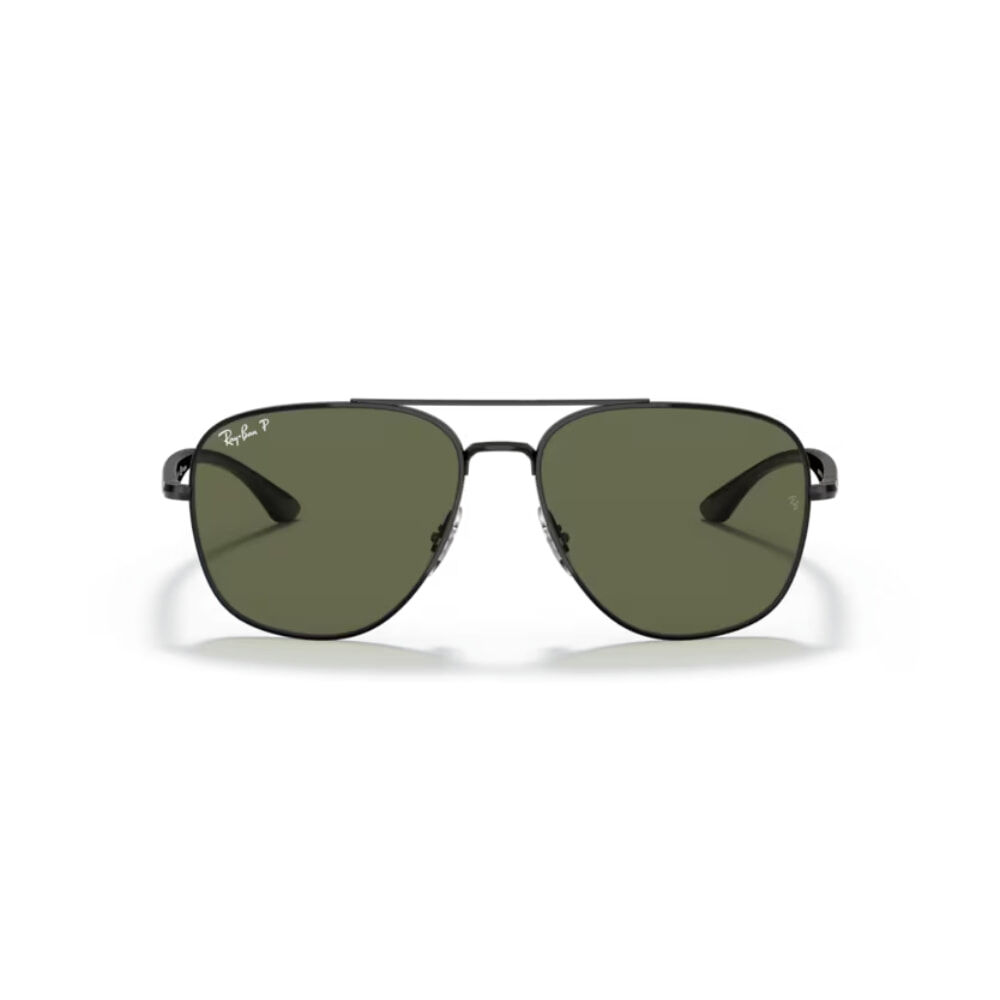 【RayBan】RB3683 00258-56mm 飛行員太陽眼鏡♣(黑 綠色鏡片)