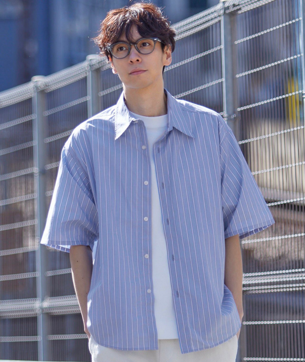 【預購】JN100305 coca 條紋短袖襯衫