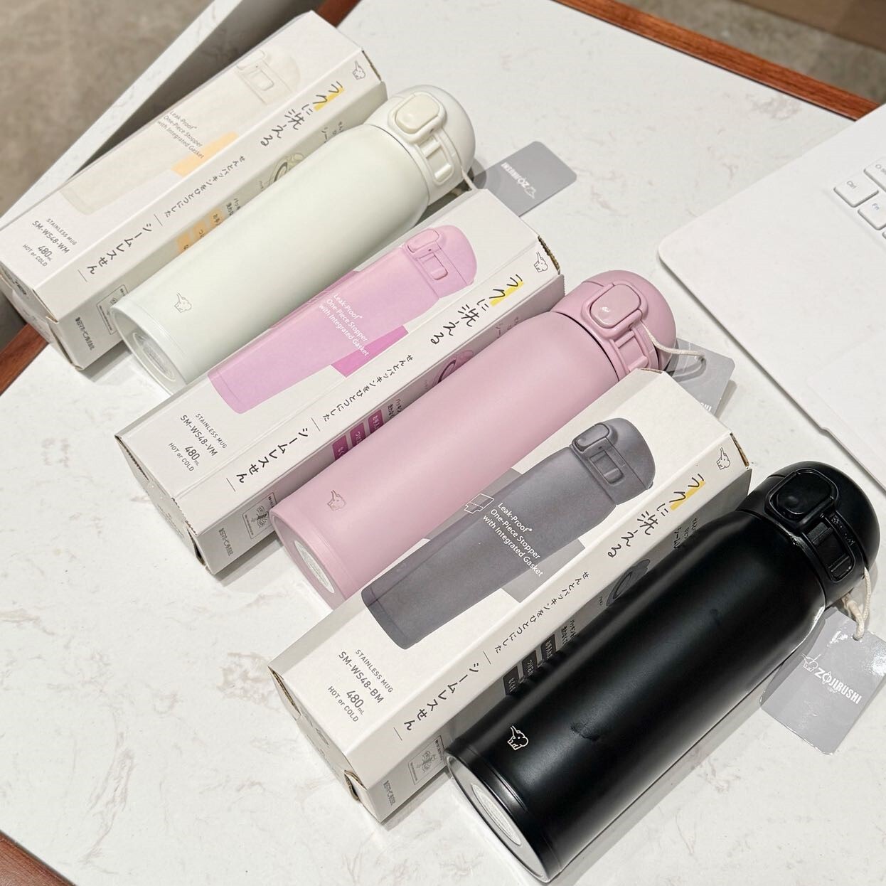 象印 480ml超輕量OneTouch不鏽鋼保溫杯