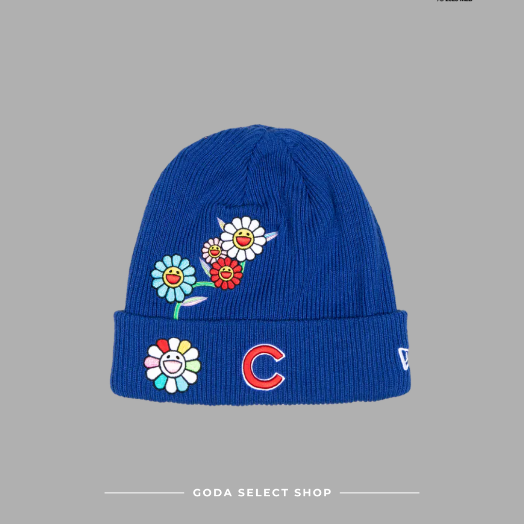 (現貨秒發)NEW ERA X 村上隆 X MLB 2025 世界巡迴賽 東京系列賽 New Era 6 Dart Cubs Cuff Beanie 小熊隊 毛帽