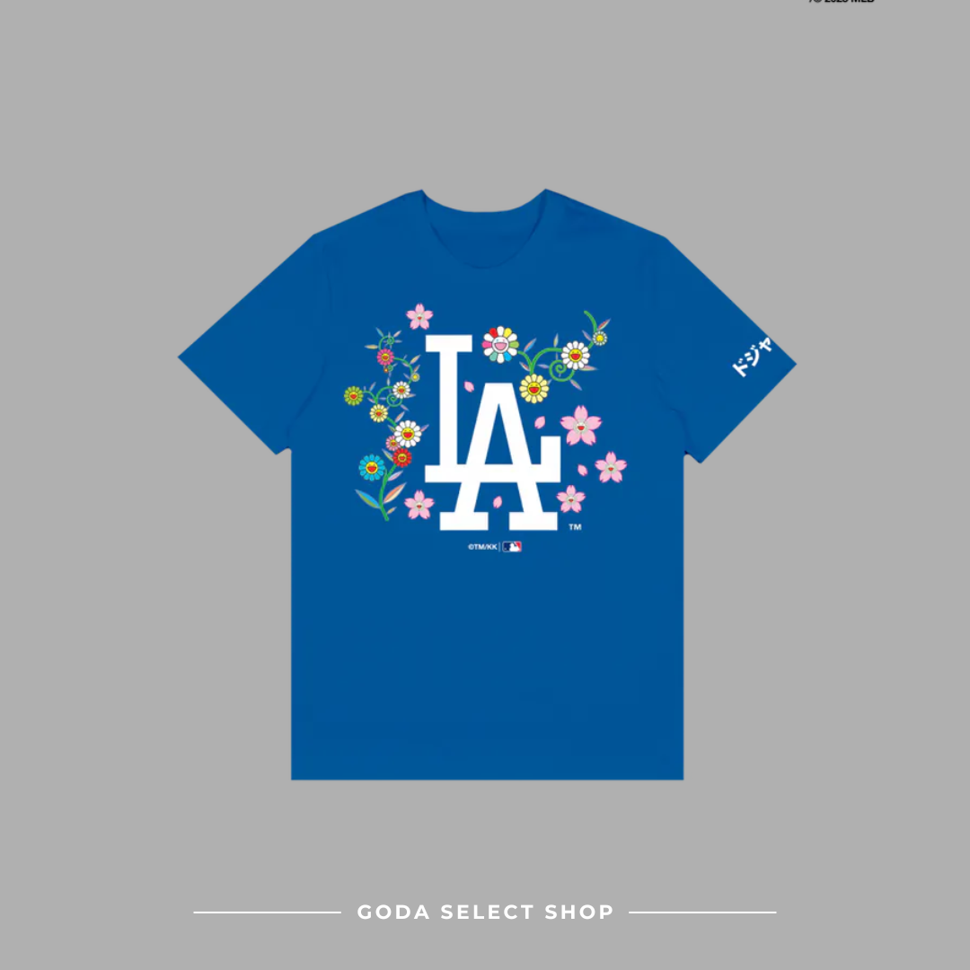 (現貨秒發)村上隆 Takashi Murakami + DODGERS SHIRT BLUE LA 道奇隊 藍色短T