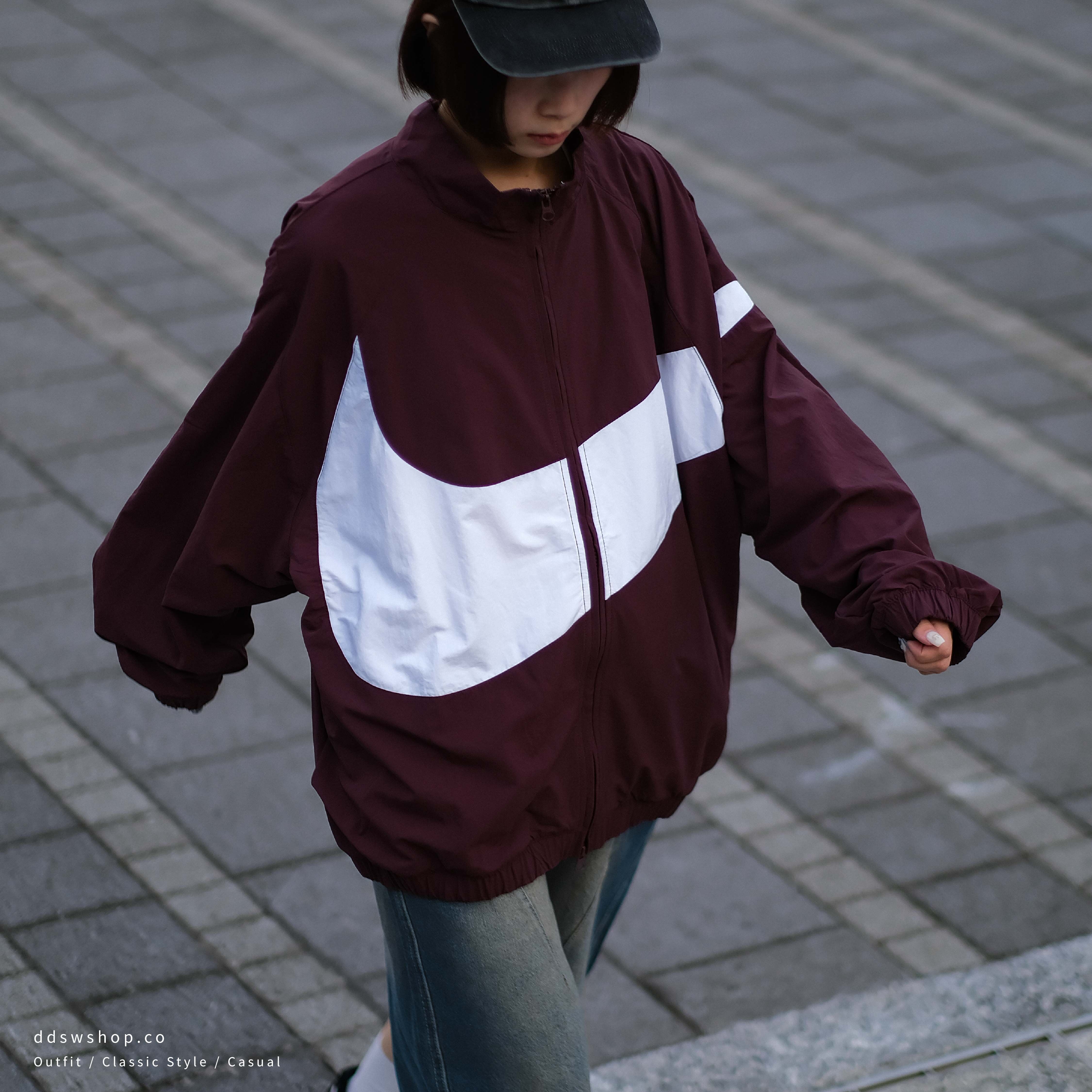 "調貨" NIKE NSW TRACK HACKET 寬鬆梭織 防風防水 大LOGO 女款外套 兩色