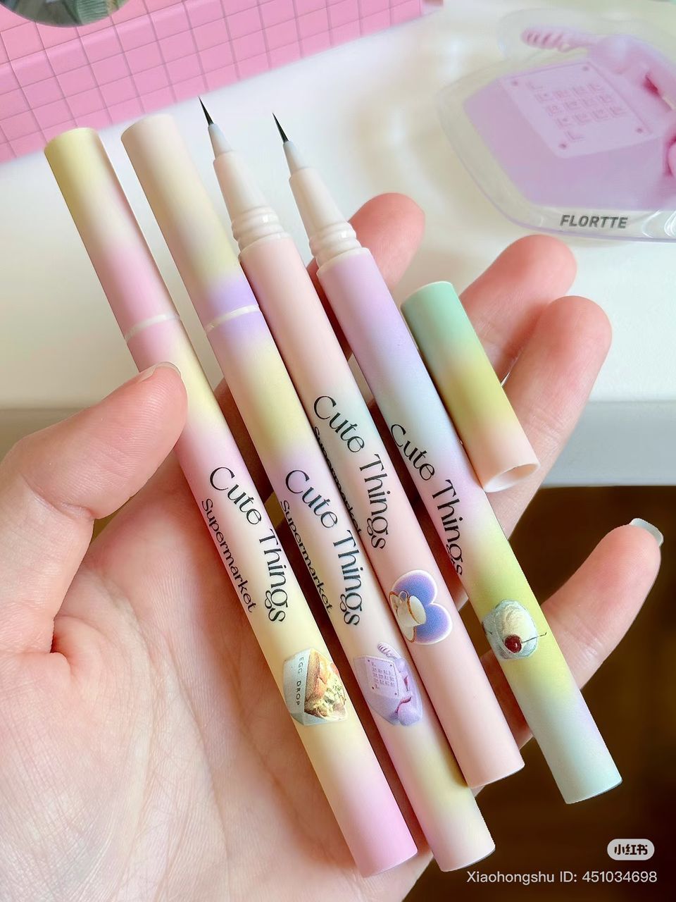 Flortte Cute Things Supermarket 0.005mm Ultra-Thin Tip Eyeliner Pen