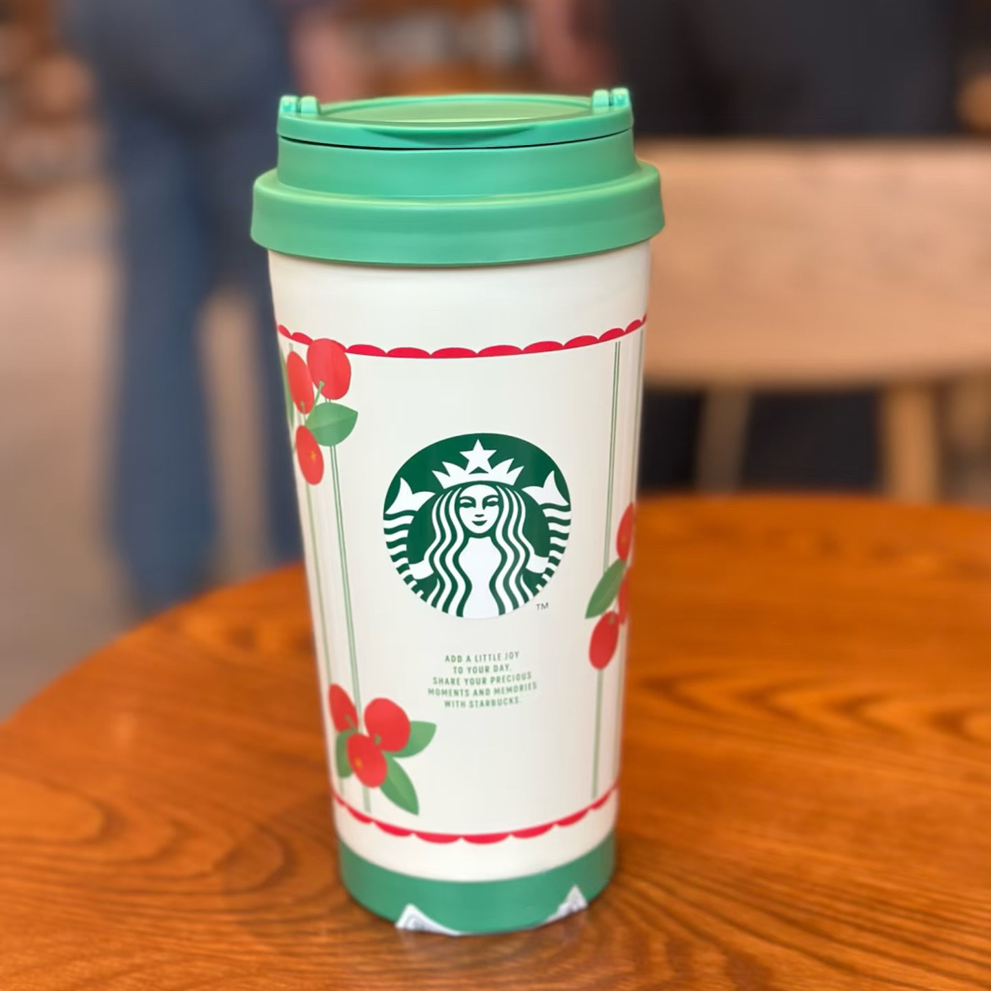 🇰🇷韓國限定🇰🇷 聯名 星巴克 Starbucks x Grocery Market 雜貨市場 櫻桃不鏽鋼保溫隨行杯 Elma Tumbler 473ML