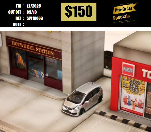 PO-$150 * STREET WEAPON * 1:64 HONDA JAZZ GE8 RS SILVER [OD03/10]