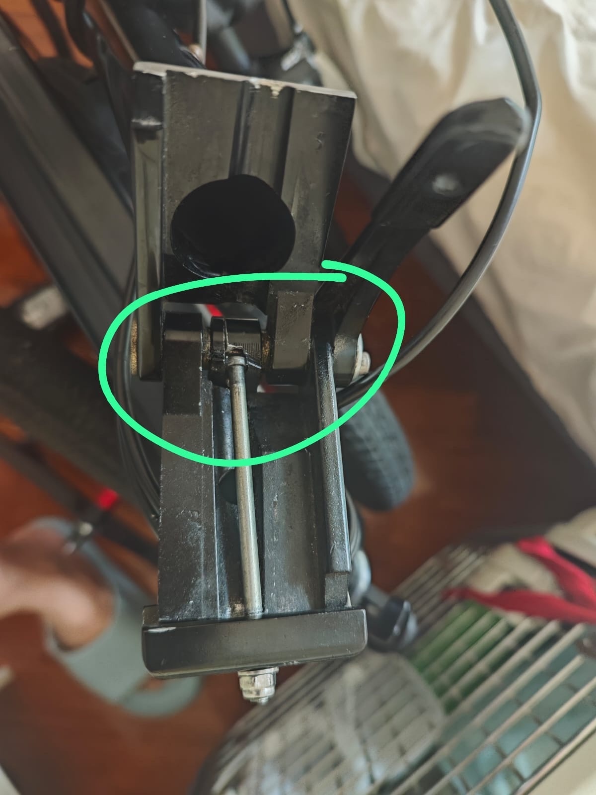 Pacific U clamp for birdy folding stem 7075 T6 BKa nod