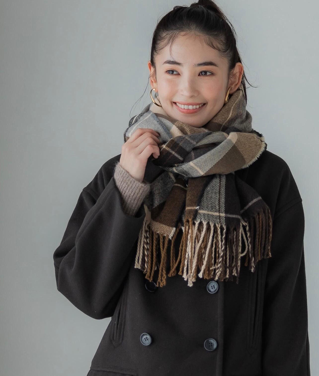 【預購】JN100316 coca 格紋圍巾