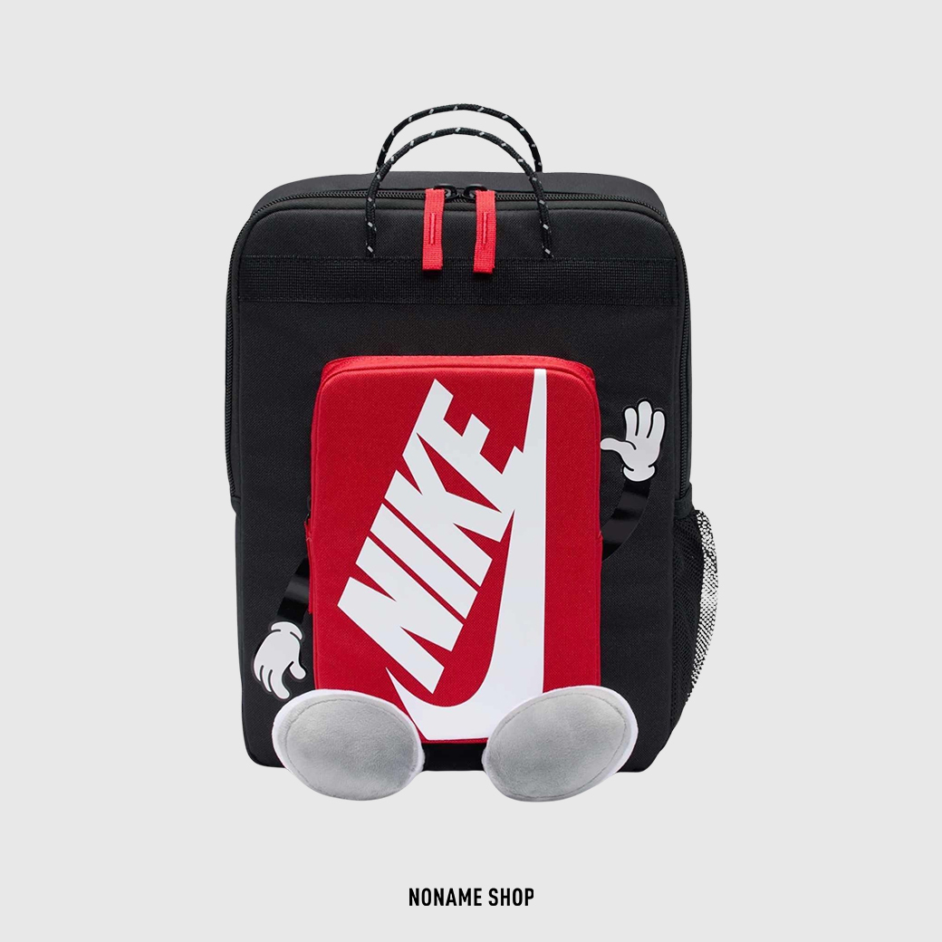 NIKE BACKPACK 米奇 玩偶 雙肩 後背包 黑紅色