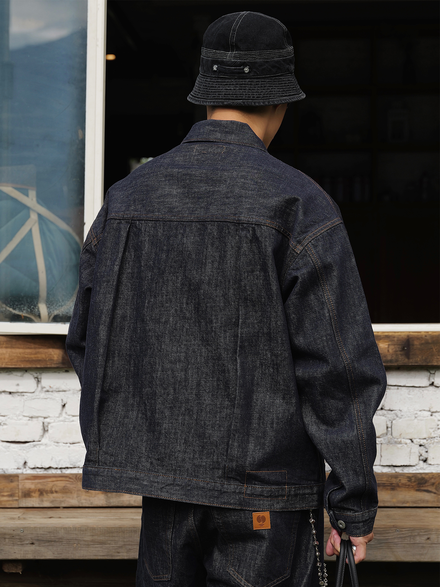 #預購 UNBENT 25AW 日系復古 原色牛仔夾克外套 黑