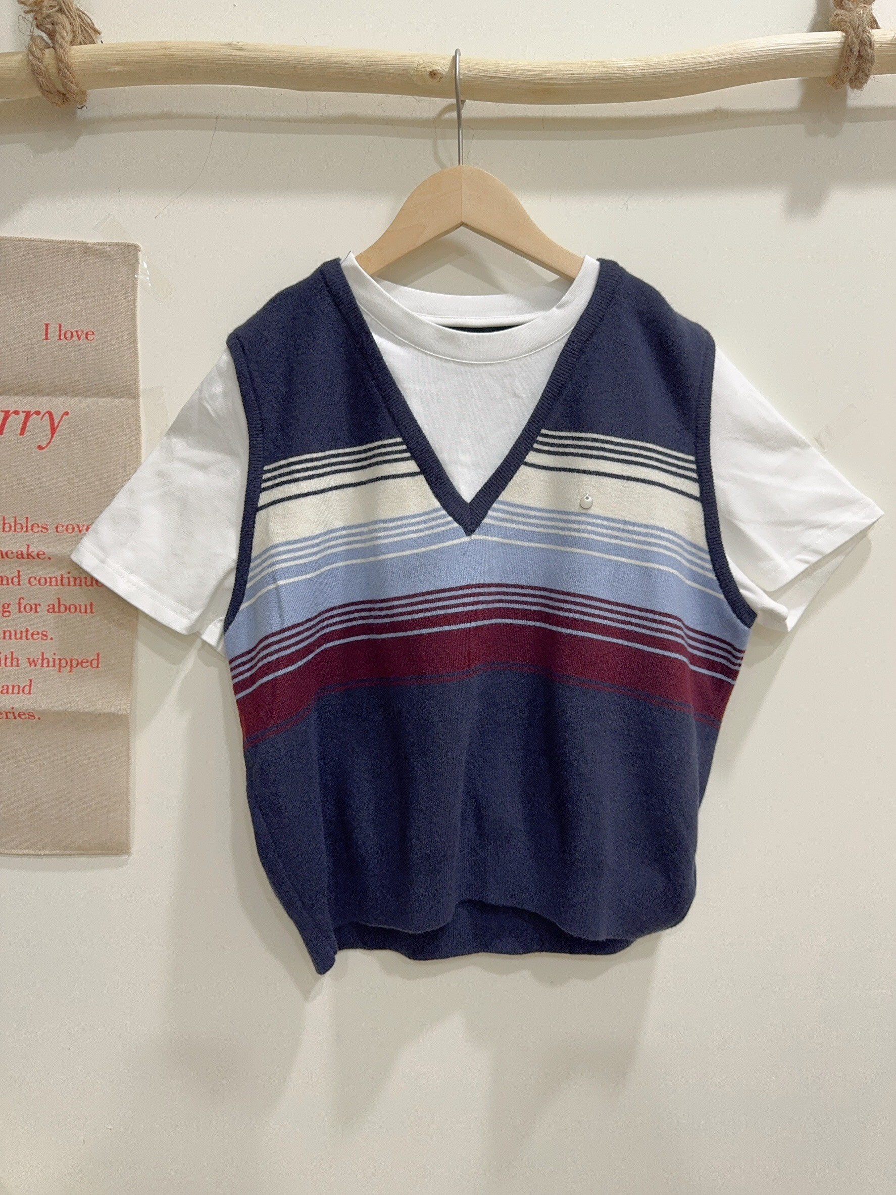 8089上班不無聊小銀標拼接短袖