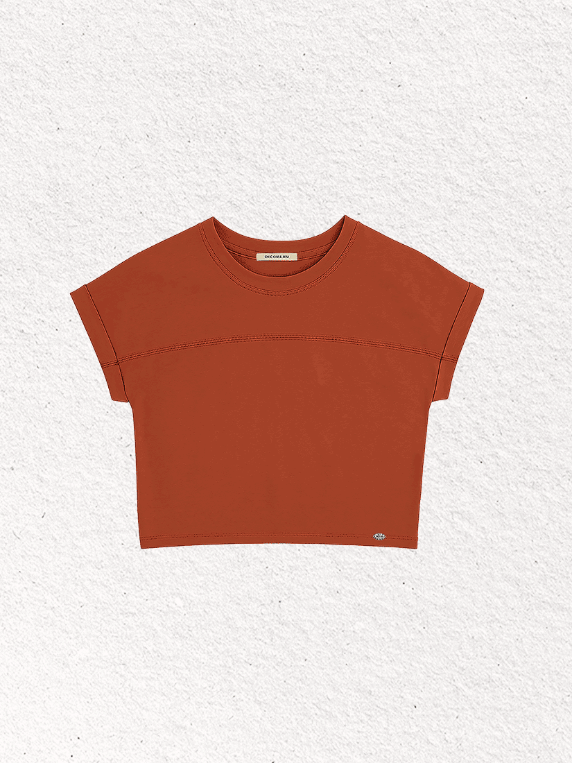 (CKMU MADE) Chic Minimalist Line Cropped Top [ 6 colors / S,M,L ]