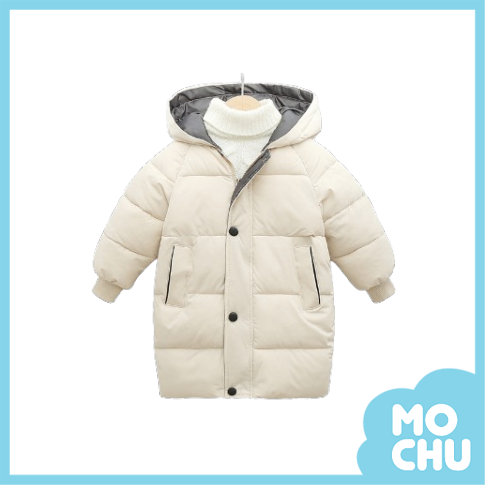 中長版加厚羽絨棉外套(七色)