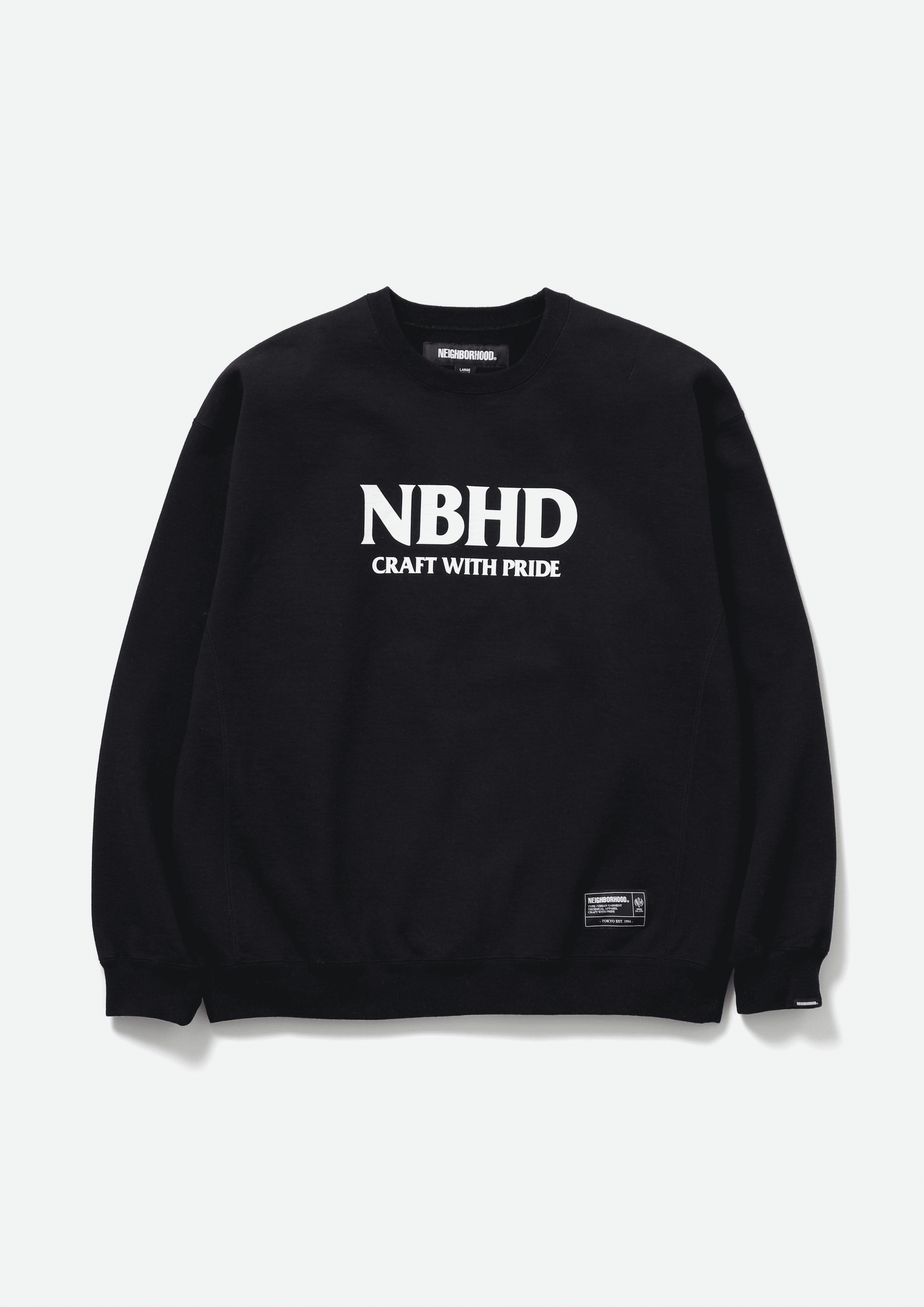 2025AW NEIGHBORHOOD CLASSIC SWEAT SHIRT LS NBHD LOGO 大學T 現貨 252UWNH-CSM01