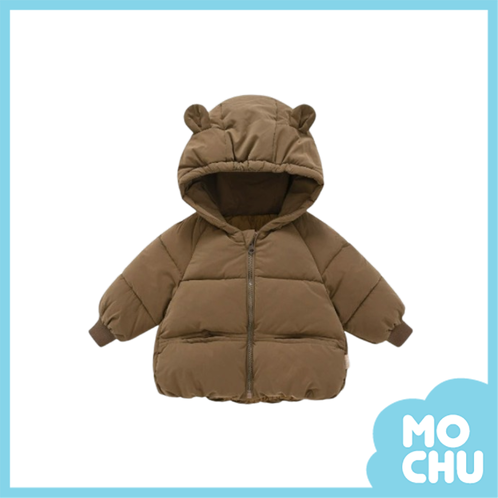 熊耳澎澎加厚羽絨棉外套(四色)