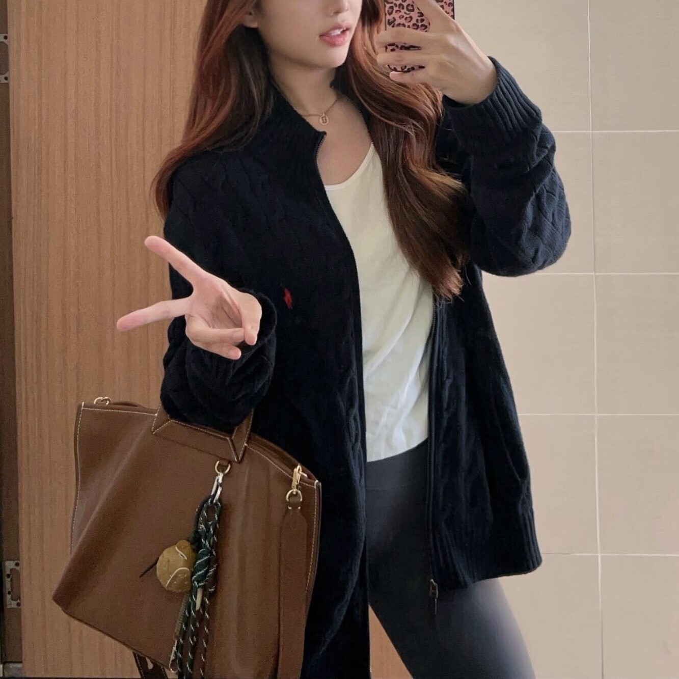 Polo Ralph Lauren 麻花拉鍊外套