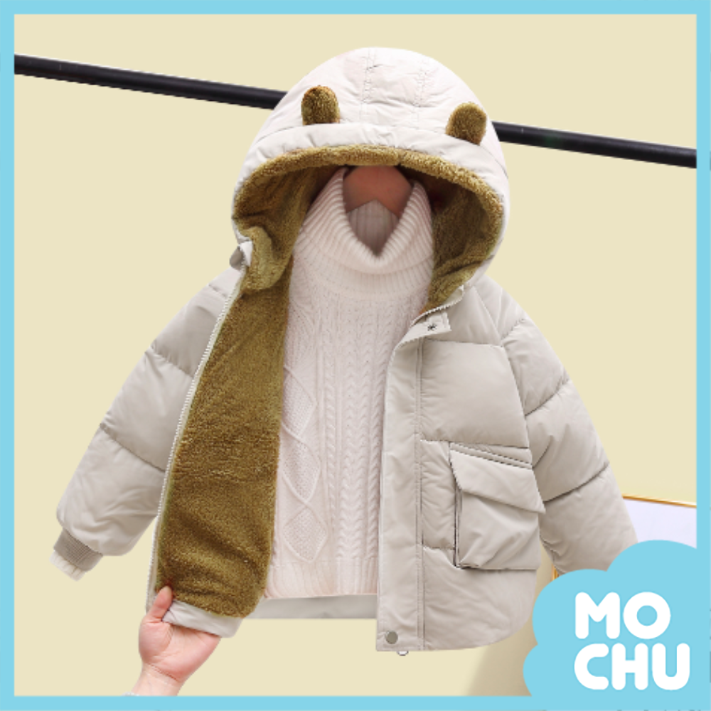 大口袋加絨加厚羽絨棉外套(七色)