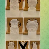 [S] GEMZ & CO YYS SELENITE FIGURINE, V257 (V257)