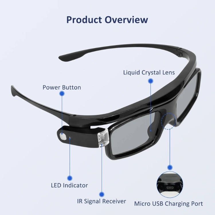 NexiGo DLP-Link 3D Glasses
