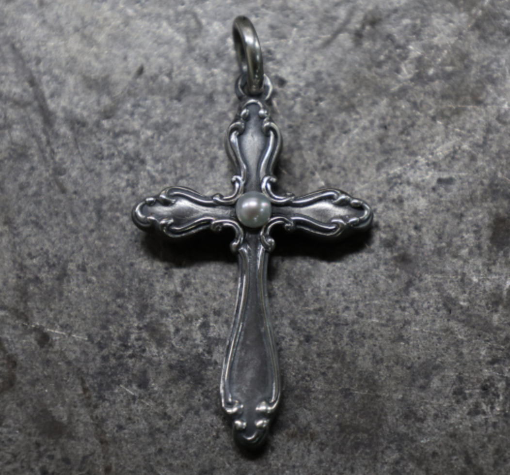 Fate Co SE-1450 clover cross/Akoya pearl SOLDOUT  53mm×29mm Akoya pearl