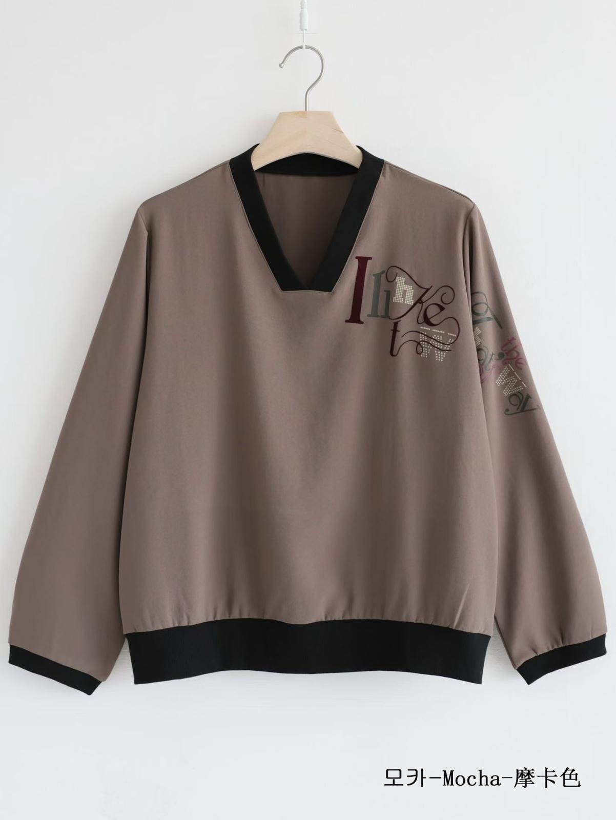 韓國V領gate 免燙料top~123N