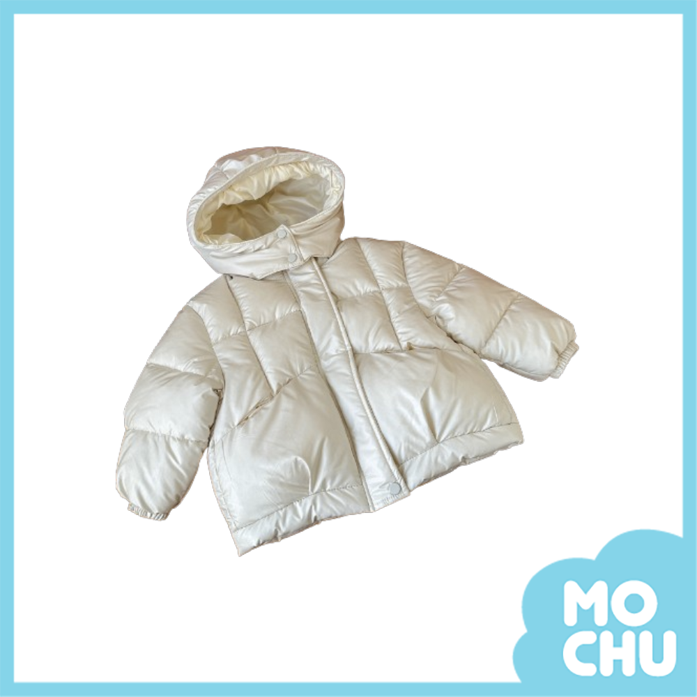 珍珠光澤加厚鋪棉外套(四色)